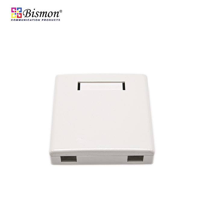 กล่องพักสาย Fiber optic FTTH Wall Outlet Box 2/4 Core SC/LC (กล่องเปล่า)